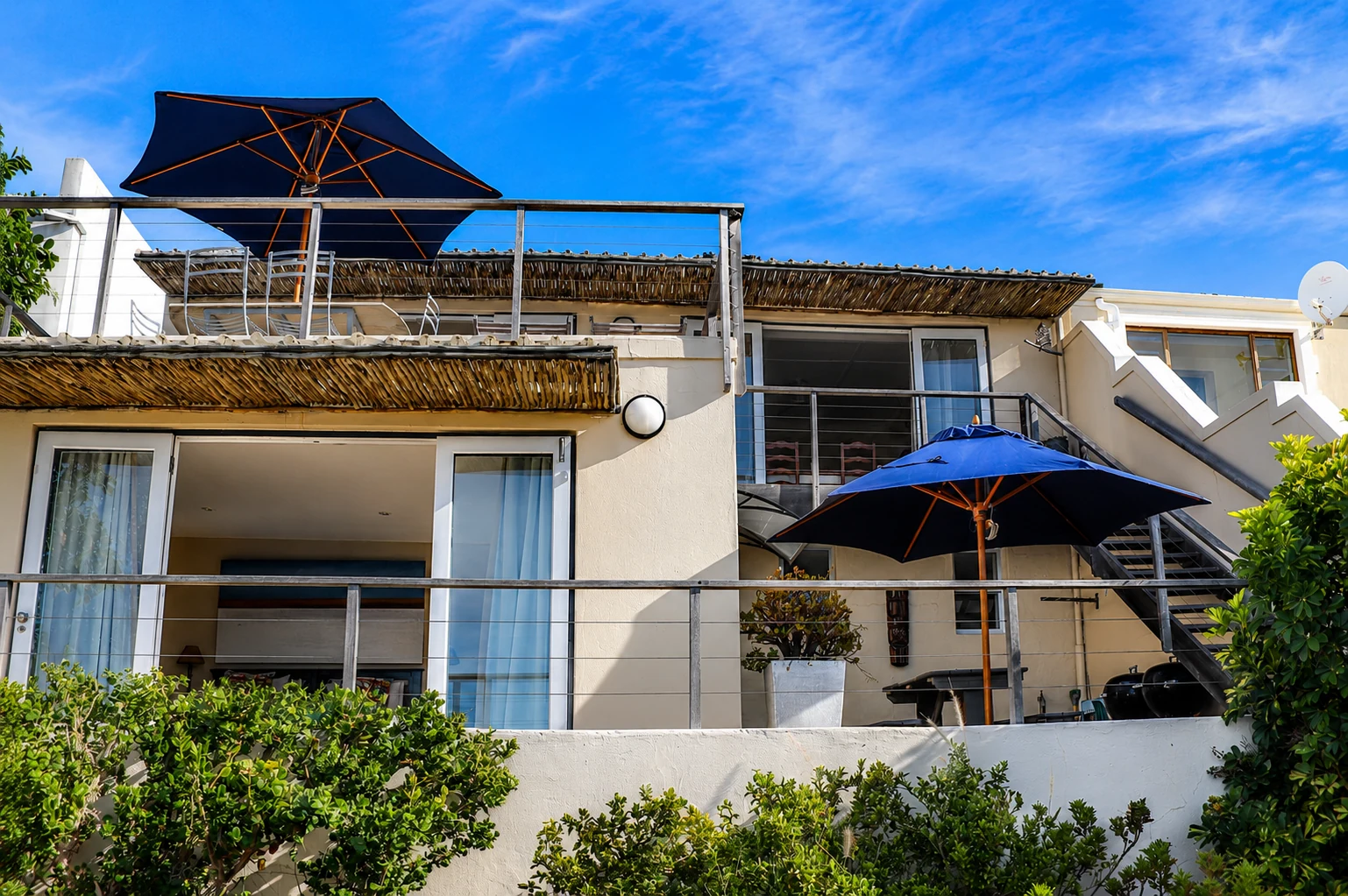 Exterior terrace at Chiduku Downstairs